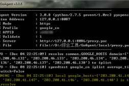 GoAgent V3.1.18.9,终于消停稳定了