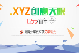 万网免费.XYZ每天限量送完截止