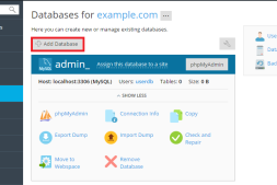 PLESK创建数据库