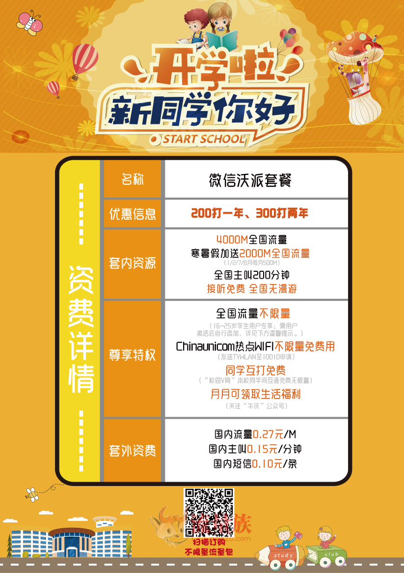 #北京联通&微信沃派套餐#12.5元/月：全国流量不限量+200分钟通话