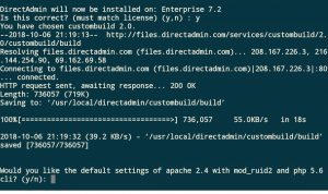 Directadmin 1.53开心版的安装教程 Directadmin 1.53开心版的安装教程