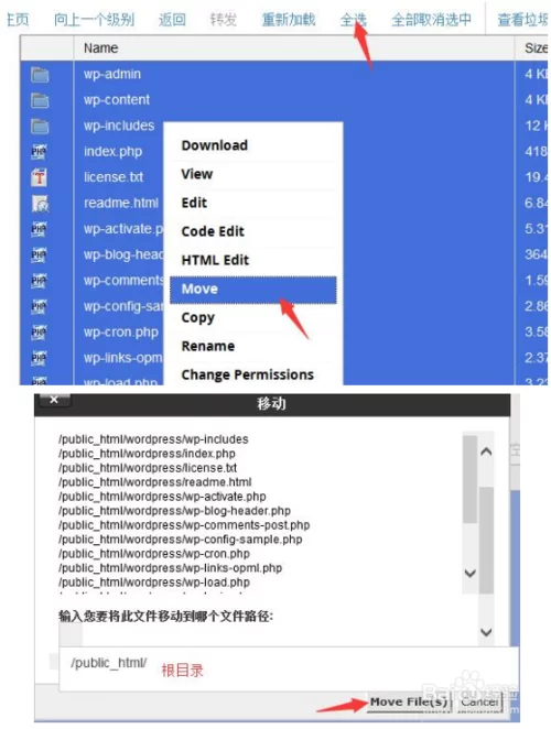cPanel面板文件上传 数据库创建教程 cPanel面板文件上传 数据库创建教程