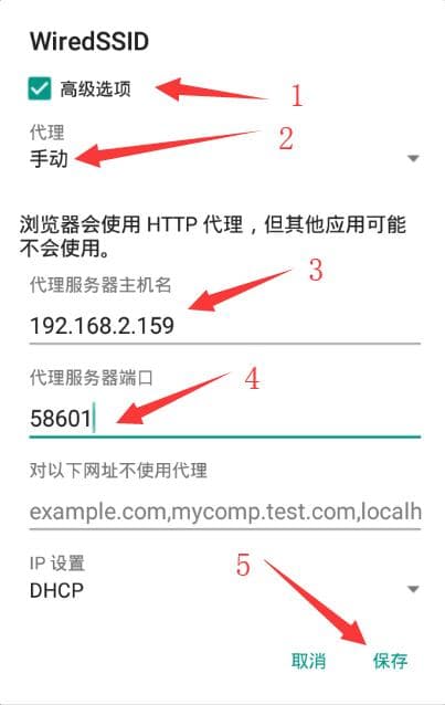 手机设置Wifi代理